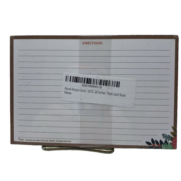 Neatz Recipe Cards 4" X 6" New Package of 50 Made USA Cooking Home Chef Baking - Picture 6 of 13